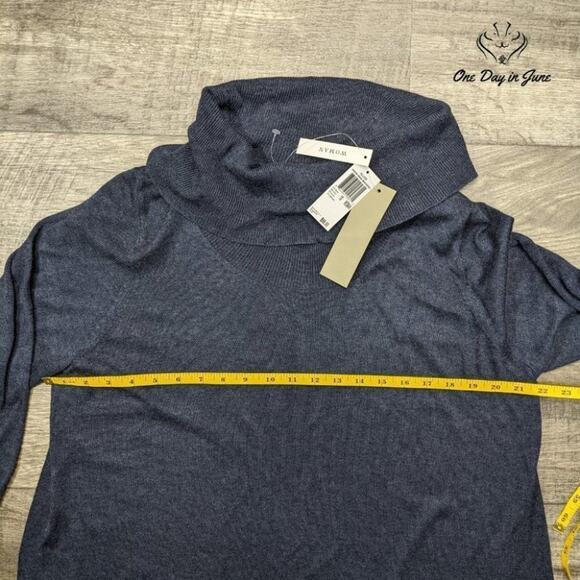 Joan Vass Turtle Neck Long Sleeve Asymetrical Sweater Size 1X - Picture 3 of 5